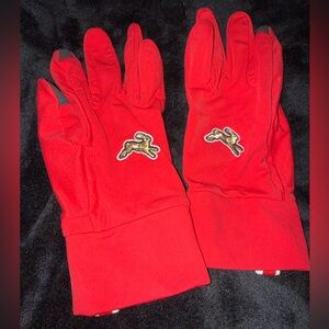 Tracksmith Red Men's Gloves